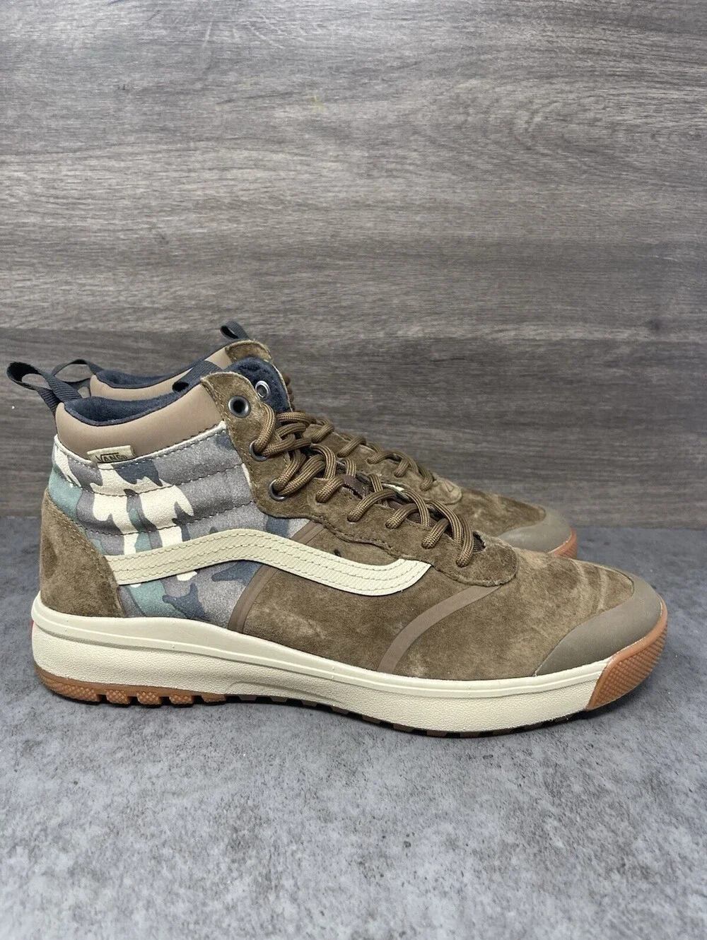 Vans UltraRange Hi DL MTE Nomad Camo Size 10 Mens Brown Hiking Sneaker Boots